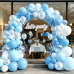 Blue and White Balloons Arch Kit Double Stuffed, Party Decoration. | Baby/Light Pearl Blue White Confetti Blue Balloons Latex for Boy Baby Showers Gender Reveals Weddings Birthdays Decoration. Blue and White Balloons Arch Kit Double Stuffed, Party Decoration. | Baby/Light Pearl Blue White Confetti Blue Balloons Latex for Boy Baby Showers Gender Reveals Weddings Birthdays Decoration.