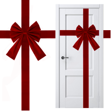 1 Pieces Large Burgundy Christmas Cabinet Door Bows Ribbon. Peel Stick. 1 Pieces Large Burgundy Christmas Cabinet Door Bows Ribbon. Peel Stick.